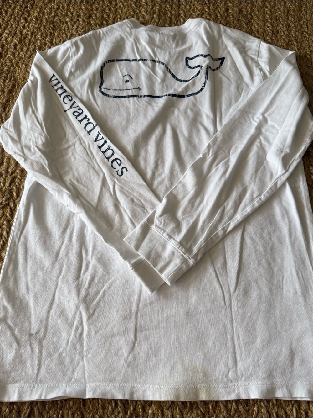 Vineyard Vines White Whale Long Sleeve Boys T-Shirt Size XL